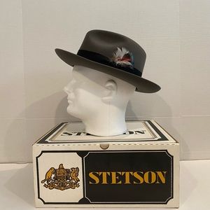 Stetson Temple Fedora Hat size 7 1/8